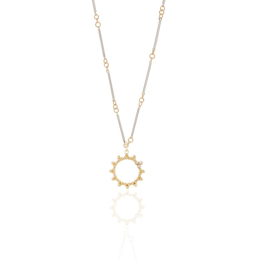 Triya Gold & Silver Hand-Fabricated Chain
