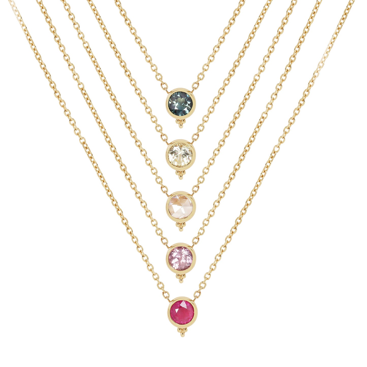 Triya Gemstone Pendant Necklace