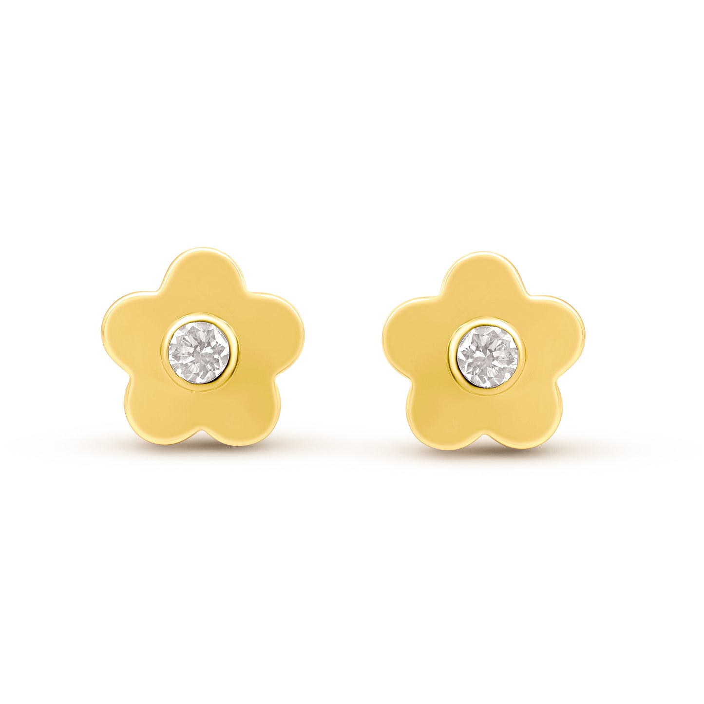 Diamond Daisy Studs