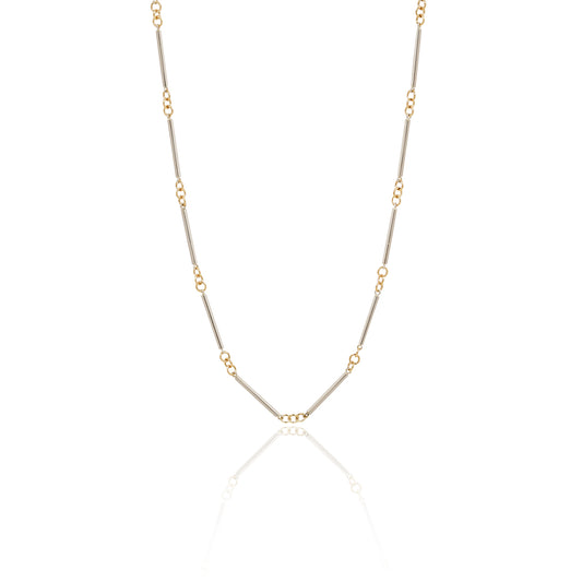 Triya Gold & Silver Hand-Fabricated Chain