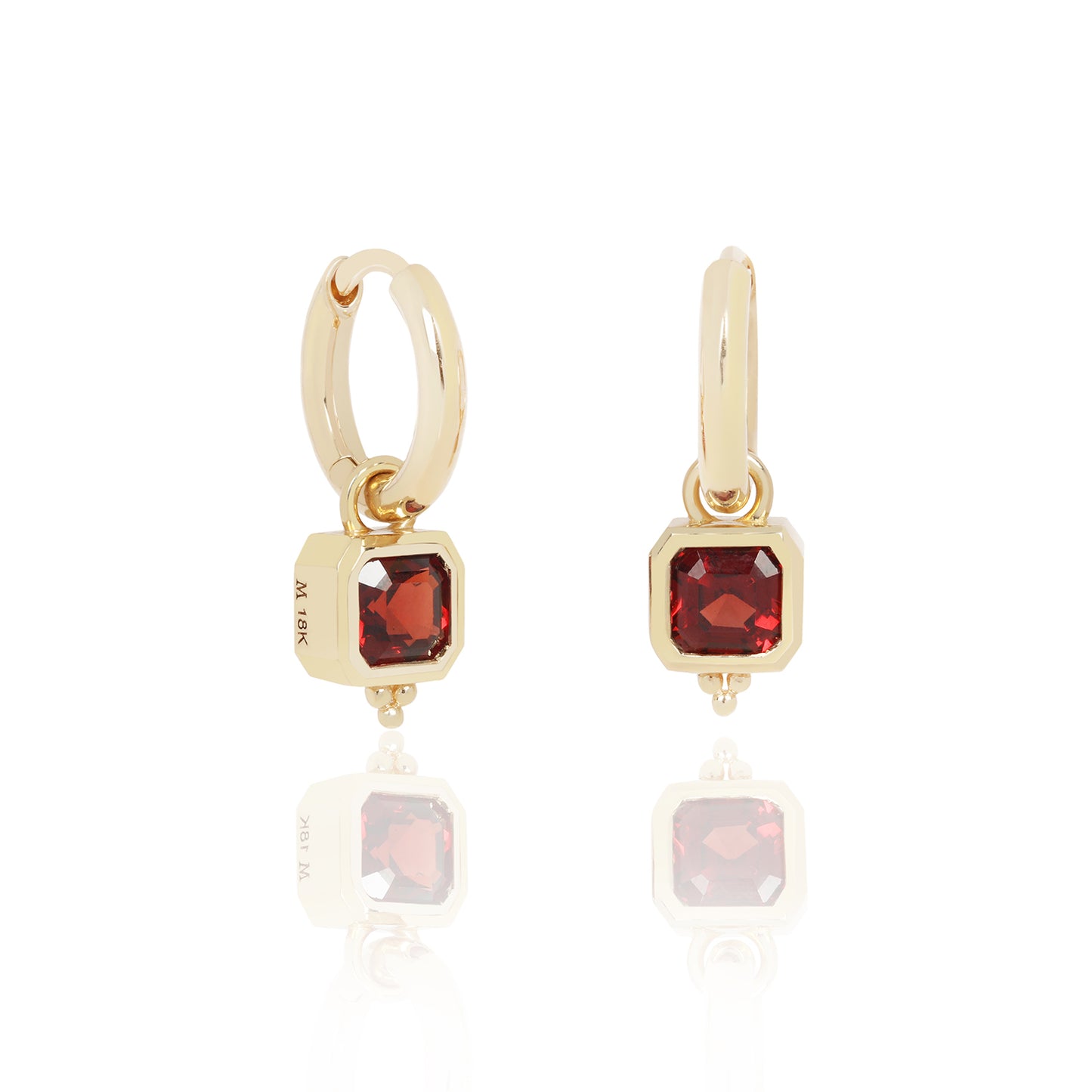 Triya Huggies with Red Garnet