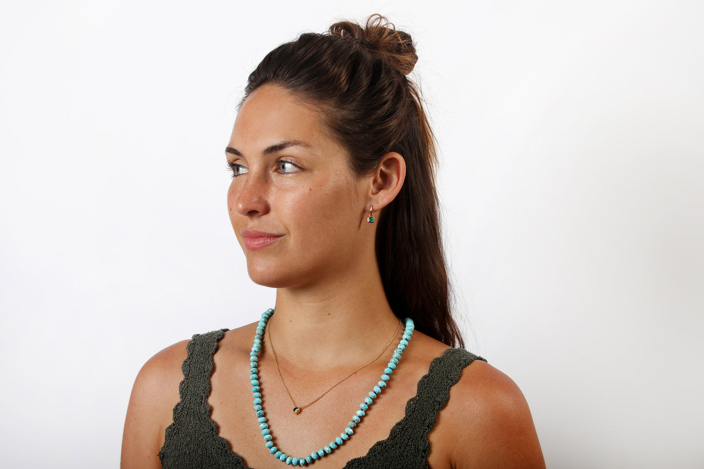 Triya Gemstone Pendant Necklace