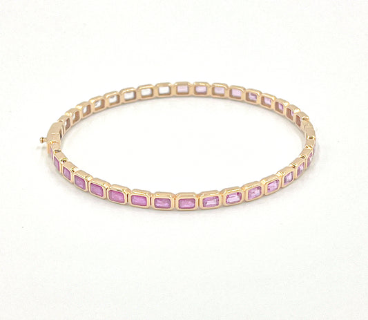 Ombré Pink Sapphire Bracelet