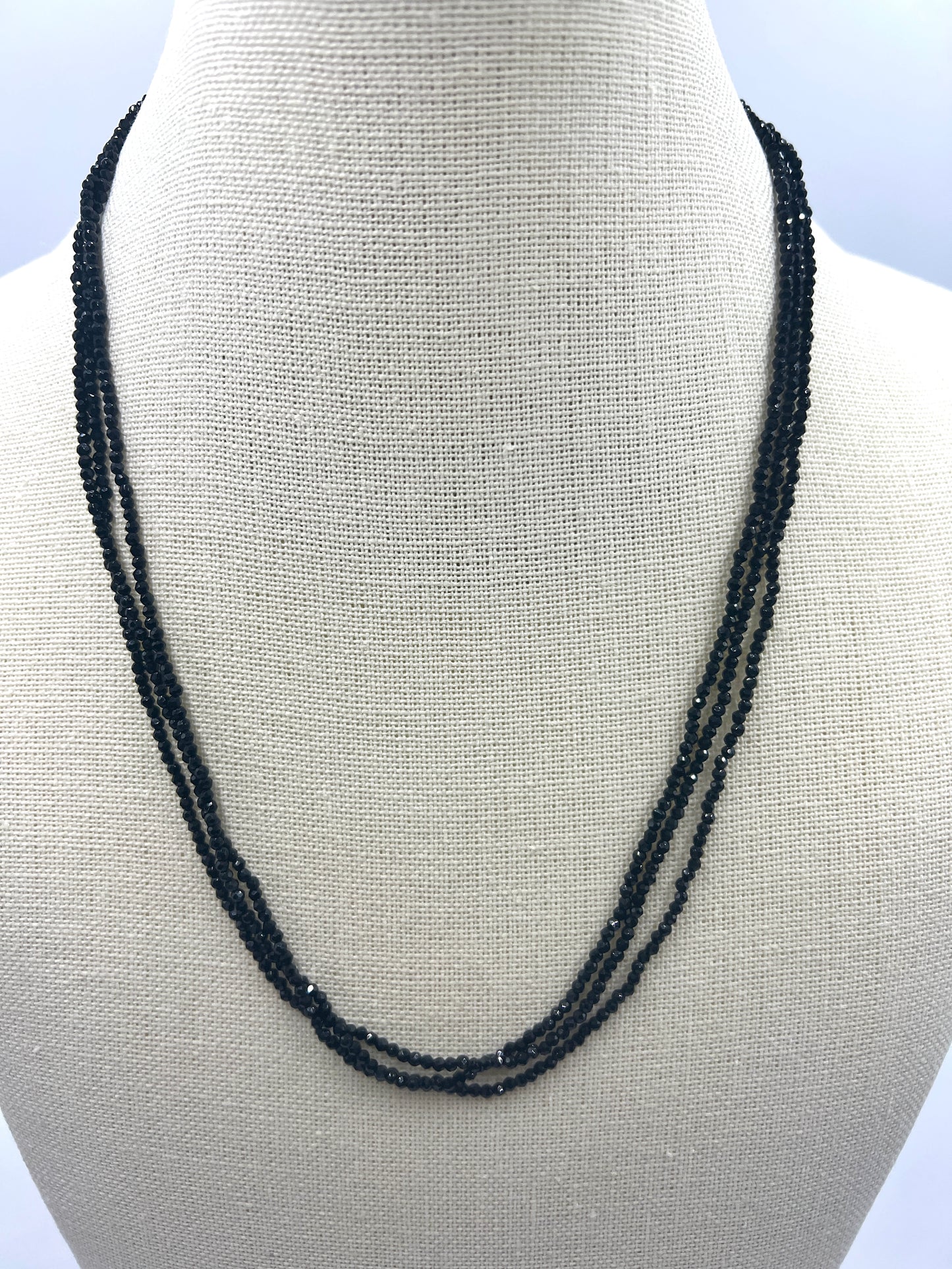 Black Spinel Beaded Necklace