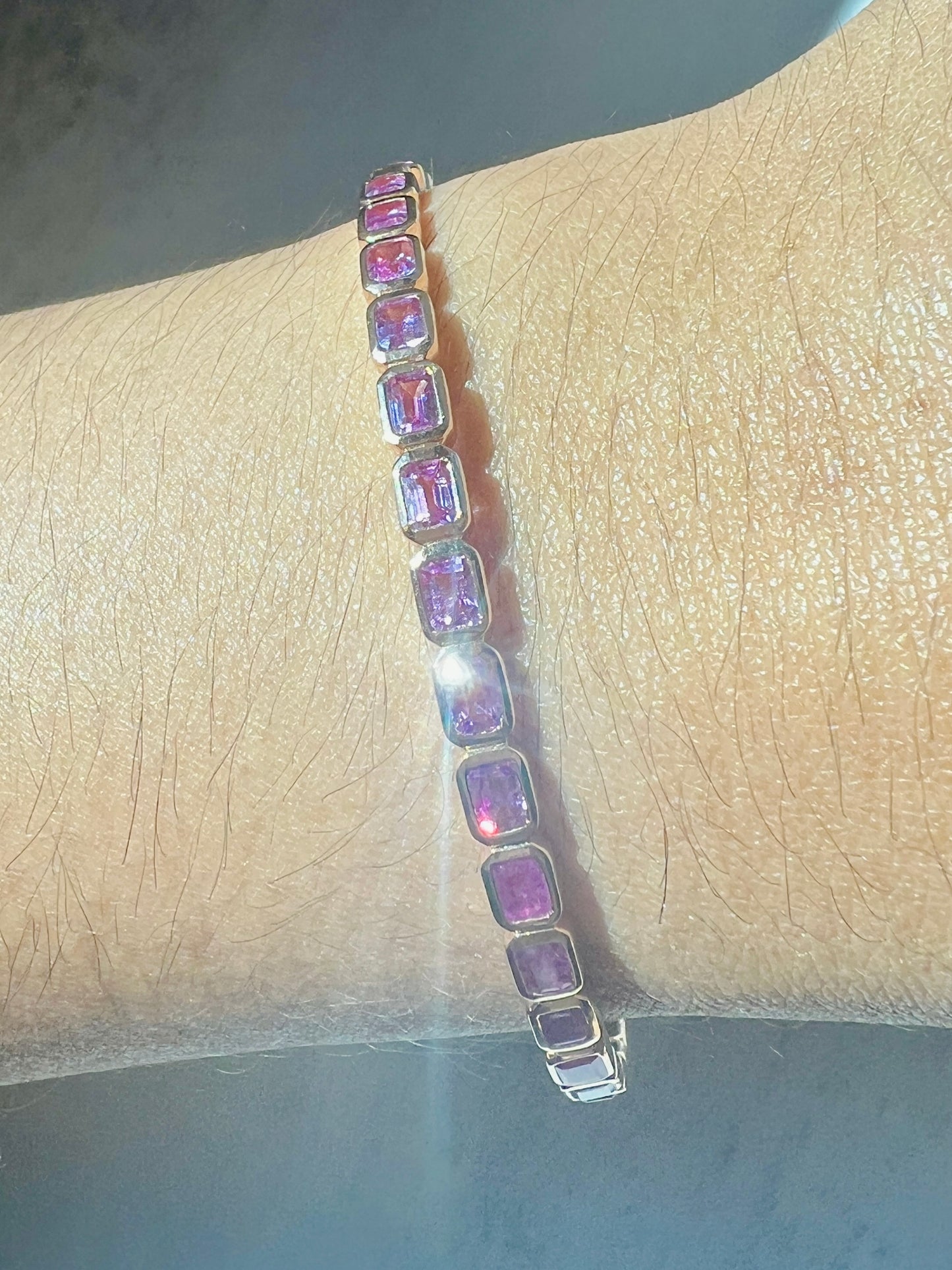 Ombré Pink Sapphire Bracelet